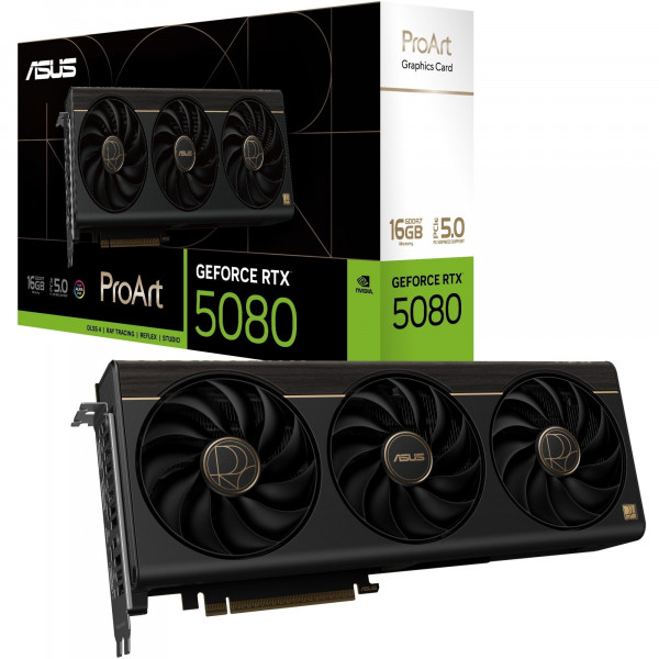 Відеокарта GF RTX 5080 16GB GDDR7 ProArt OC Asus (PROART-RTX5080-O16G)