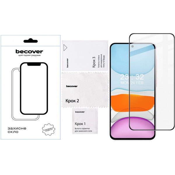 Захисне скло BeCover для Samsung Galaxy A56 SM-A566 Black (712887)
