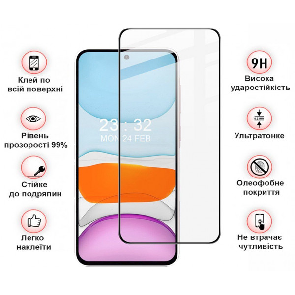 Захисне скло BeCover для Samsung Galaxy A56 SM-A566 Black (712887)