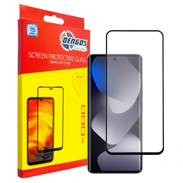 Захисне скло Dengos для Xiaomi Redmi Note 15 5G Black Full Glue (TGFG-426)