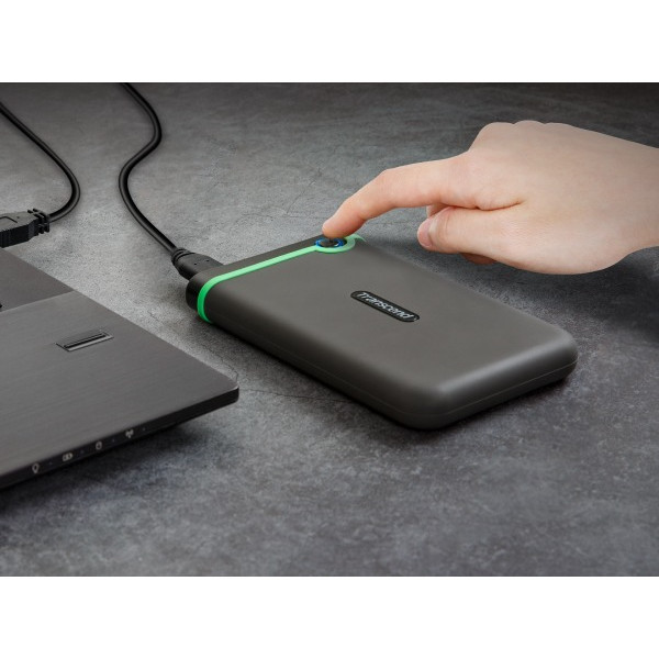 Зовнiшнiй жорстий диск 2.5" USB 4.0TB Transcend StoreJet 25M3 Iron Gray Slim (TS4TSJ25M3S)