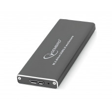 Зовнішня кишеня Gembird для підключення SSD M.2, USB 3.0, алюміній, Black (EE2280-U3C-01)