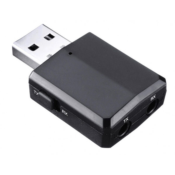 Адаптер Bluetooth 5.0 HQ-Tech ZF-169 Plus, USB power, A2DP+AVRCP, DC3.5, LED, коробка