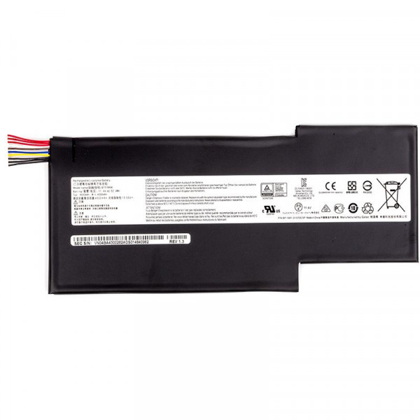 АКБ для ноутбука PowerPlant GS63VR (BTY-M6K) 11.4V 52.4Wh (original) (NB470143)