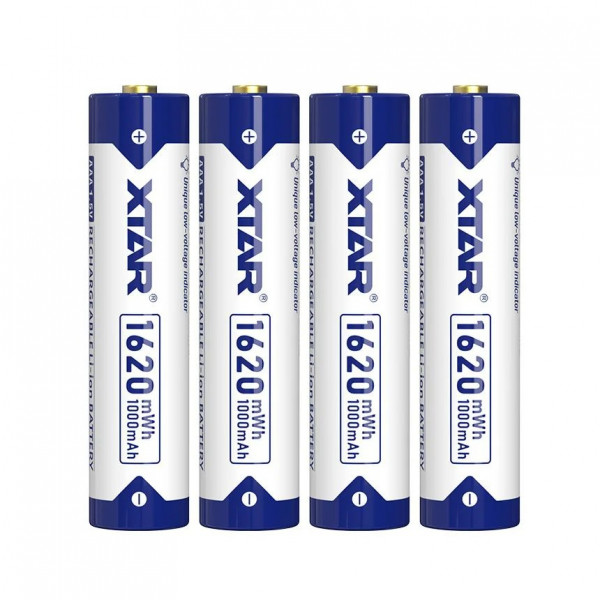 Акумулятор XTAR AAA/LR03 Li-ion 1000 mAh 4 шт.