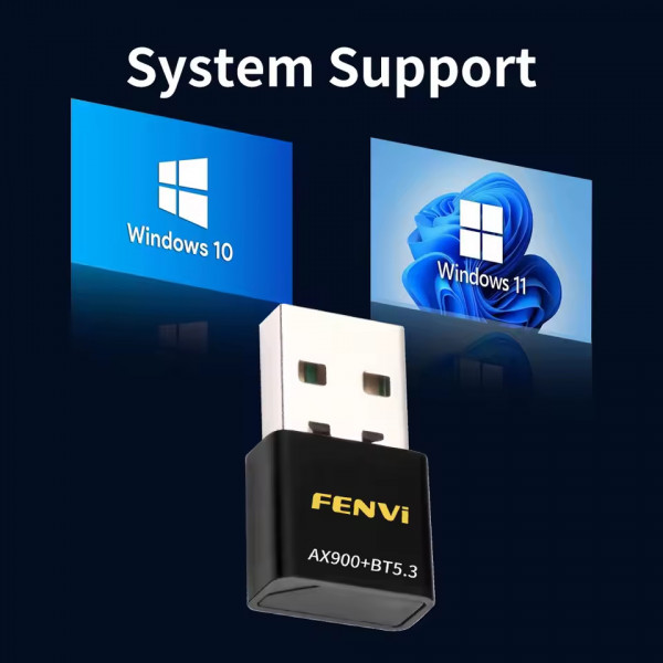 Бездротовий адаптер Fenvi FU-AX900В Wi-Fi 6, Bluetooth 5.3 Dual Band 2.4G 5G