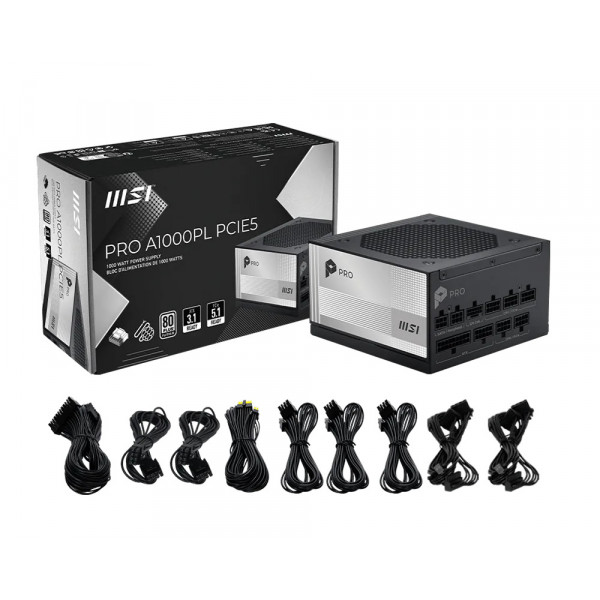 Блок живлення MSI PRO A1000PL PCIE5 1000W