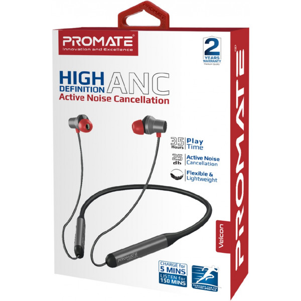 Bluetooth-гарнітура Promate Velcon Black