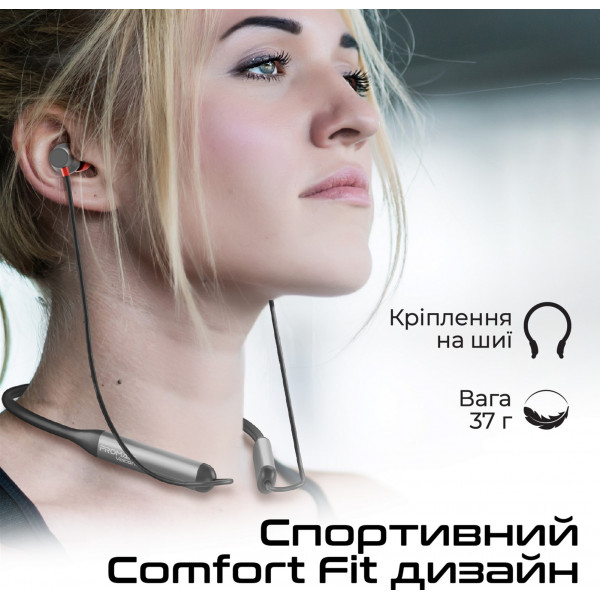 Bluetooth-гарнітура Promate Velcon Black