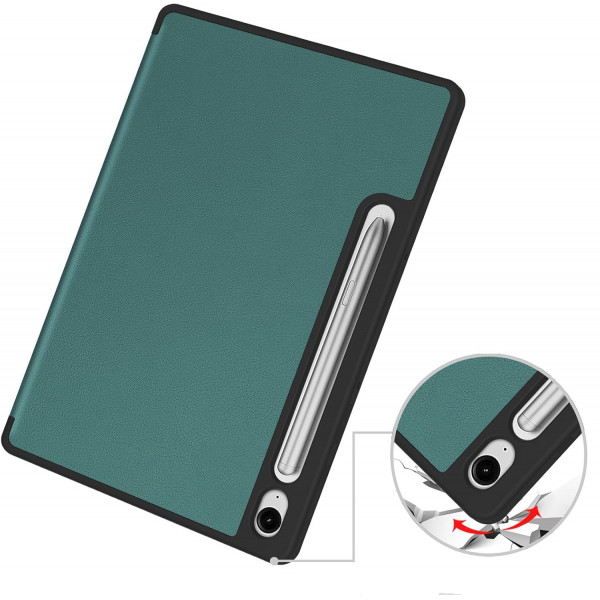 Чохол-книжка BeCover Flexible TPU Mate для Samsung Galaxy Tab S9 (SM-X710/SM-X716)/S9 FE (SM-X510/SM-X516B) Dark Green (712529)