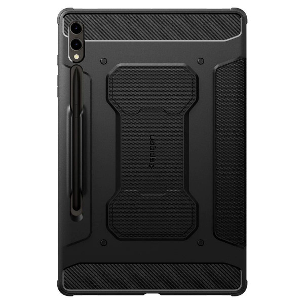 Чохол-книжка Spigen Rugged Armor Pro для Samsung Galaxy Tab S9+ 12.4 SM-X810/SM-X816 / Tab S10+ 12.4 SM-X820/SM-X826 Black (ACS06539)