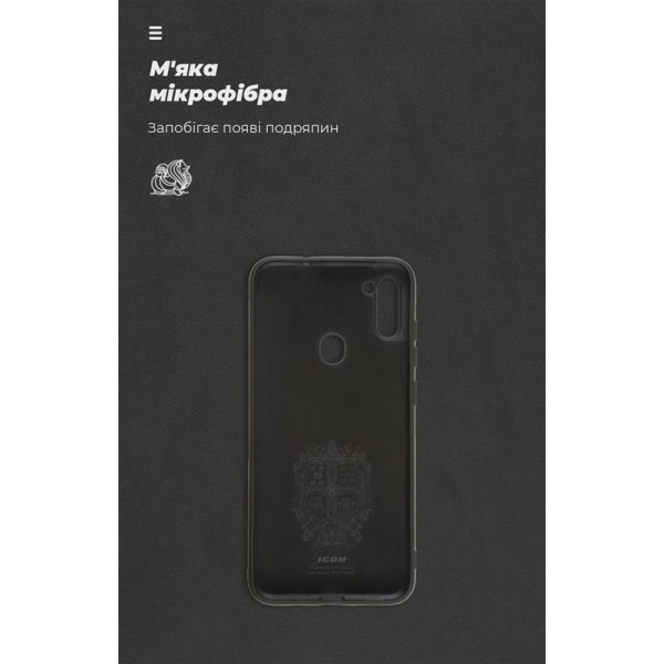 Чохол-накладка Armorstandart Icon для Samsung Galaxy A11 SM-A115/M11 SM-M115 Camera cover Black (ARM67489)