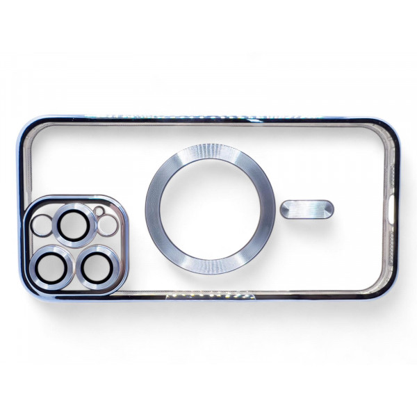 Чохол-накладка BeCover TPU Chrome Case MagSafe для Apple iPhone 16 Pro Sierra Blue (712082)