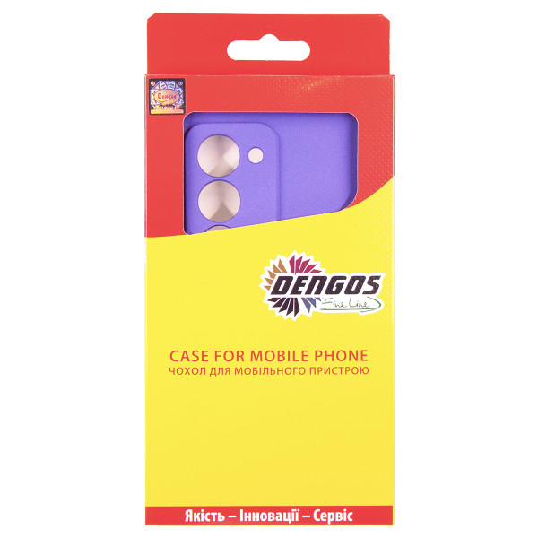 Чохол-накладка Dengos Carbon для Xiaomi Redmi 15 Purple (DG-KM-164) + захисне скло