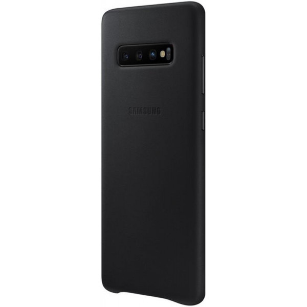 Чохол-накладка Samsung Leather Cover для Samsung Galaxy S10+ SM-G975 Black (EF-VG975LBEGRU)
