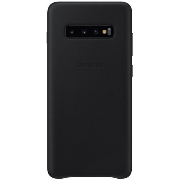 Чохол-накладка Samsung Leather Cover для Samsung Galaxy S10+ SM-G975 Black (EF-VG975LBEGRU)