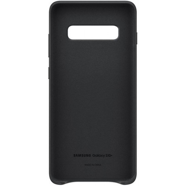 Чохол-накладка Samsung Leather Cover для Samsung Galaxy S10+ SM-G975 Black (EF-VG975LBEGRU)