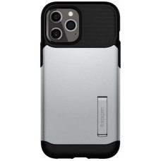 Чохол-накладка Spigen Slim Armor для Apple iPhone 12 Pro Max Satin Silver (ACS01482)