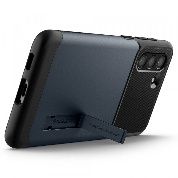 Чохол-накладка Spigen Slim Armor для Samsung Galaxy S21 FE SM-G990 Metal Slate (ACS03152)
