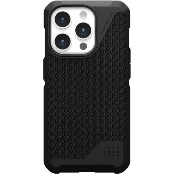 Чохол-накладка Urban Armor Gear Metropolis LT Magsafe для Apple iPhone 15 Pro Kevlar Black (114277113940)