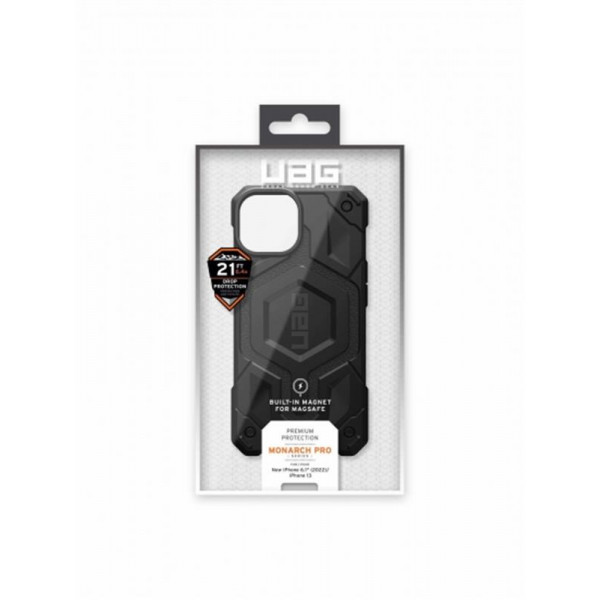 Чохол-накладка Urban Armor Gear Monarch Pro Magsafe для Apple iPhone 14 Black (114028114040)