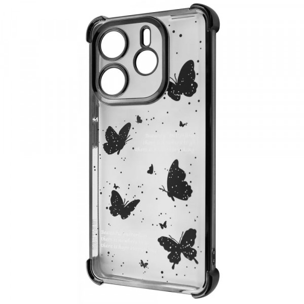 Чохол-накладка Wave Winkie для Xiaomi Redmi Note 14 5G Black Butterfly (2003000254525)