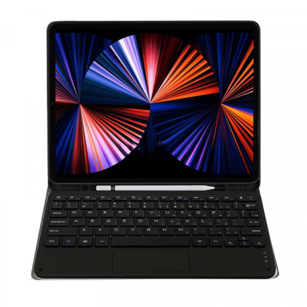 Чохол з бездротовою клавіатурою (TouchPad) BeCover для Apple iPad Pro 12.9 (2020/2021/2022) Black (712381)