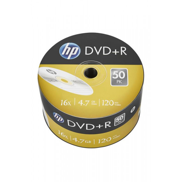 Диски DVD+R HP (69305 /DRE00070-3) 4.7GB 16x, без шпинделя, 50 шт