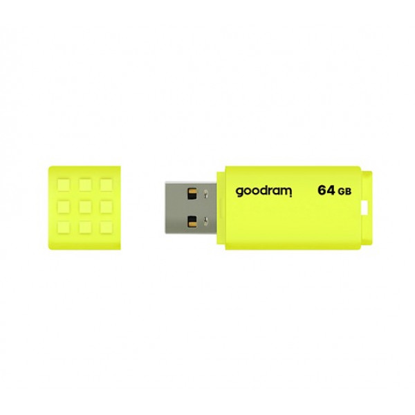 Флеш-накопичувач USB2.0 64GB Goodram UME2 Yellow (UME2-0640Y0R11)