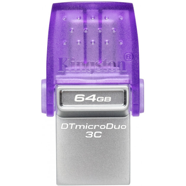 Флеш-накопичувач USB3.2 64GB Type-C Kingston DataTraveler microDuo 3C (DTDUO3CG3/64GB)
