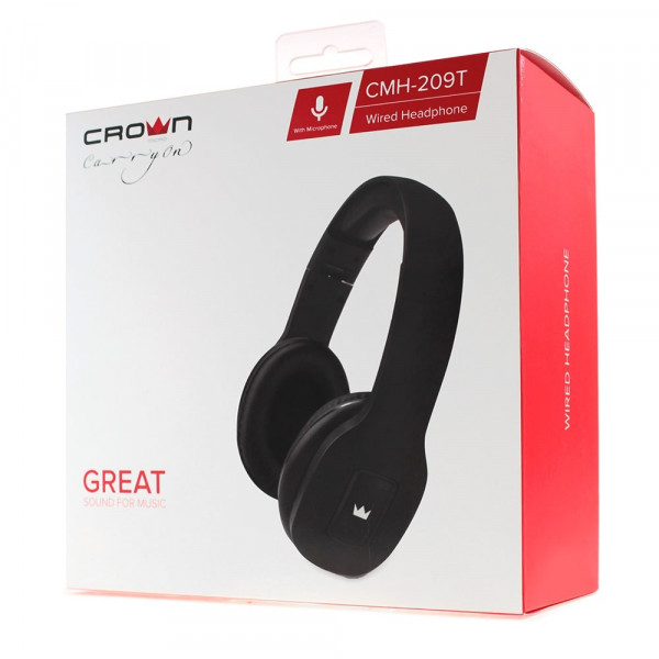 Гарнітура Crown CMH-209T Black