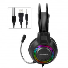Гарнітура СolorWay GlowCore RGB Black (CW-HPG02BK)