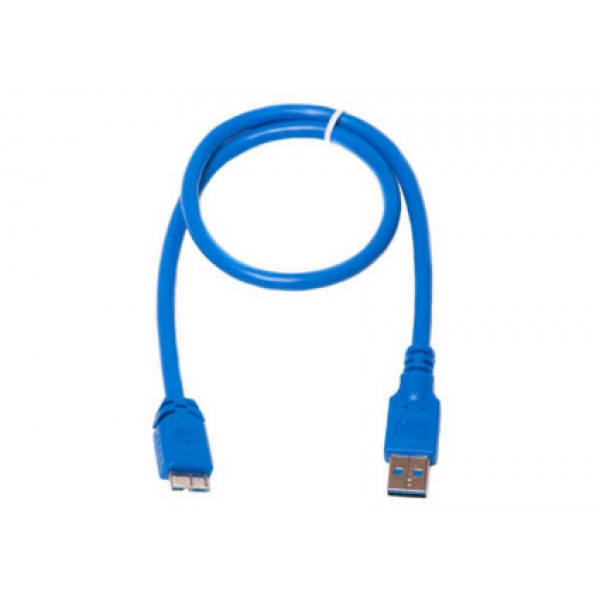 Кабель PowerPlant (KD00AS1230) USB3.0(AM)-MicroUSB3.0(BM), 0.5м, Blue