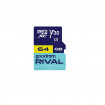 Карта пам`яті MicroSDXC 64GB UHS-I/U3 Class 10 Goodram RIVAL M3AA R100/W70MB/s + SD-adapter (GGSM3AA-0640R12)