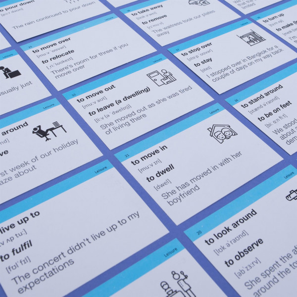 Картки для вивчення англійської мови English Student. Phrasal Verbs B1
