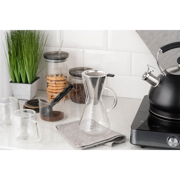 Кемекс для заварювання кави з фільтром ARDESTO Black Mars 600 мл (AR0706CM)