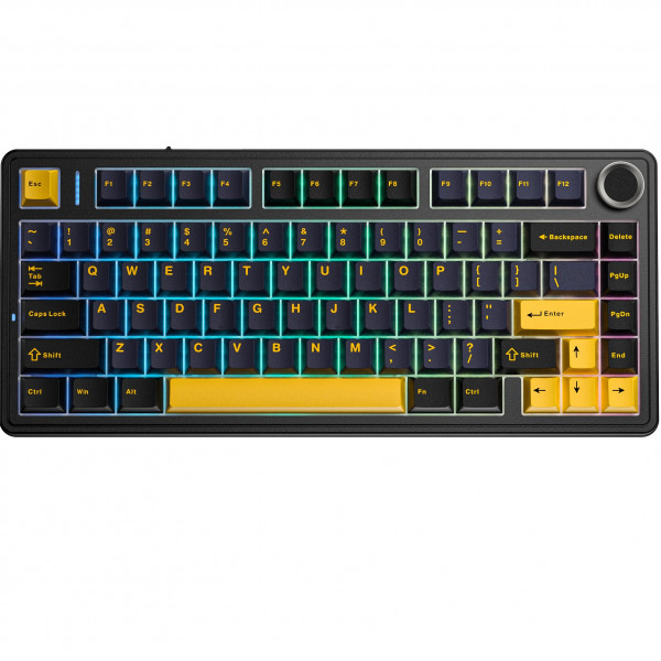 Клавіатура Aula F75 Wired Gasket Black (6978080504890)