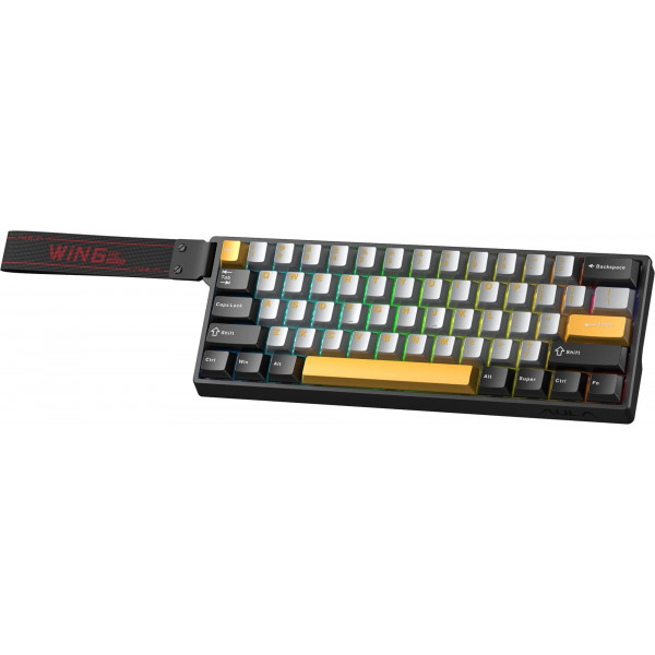 Клавіатура Aula WIN68 HE Max Magnetic switch Black/Grey/Yellow (6978080504036)