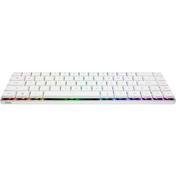 Клавіатура бездротова Asus ROG Falchion RGB WL BT White (90MP03EC-BKMA10)