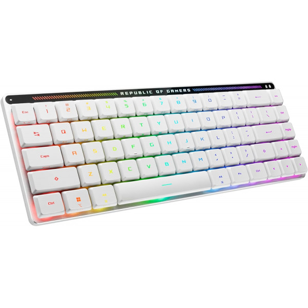 Клавіатура бездротова Asus ROG Falchion RGB WL BT White (90MP03EC-BKMA10)