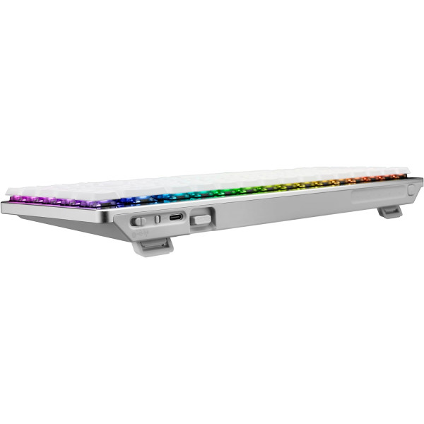 Клавіатура бездротова Asus ROG Falchion RGB WL BT White (90MP03EC-BKMA10)