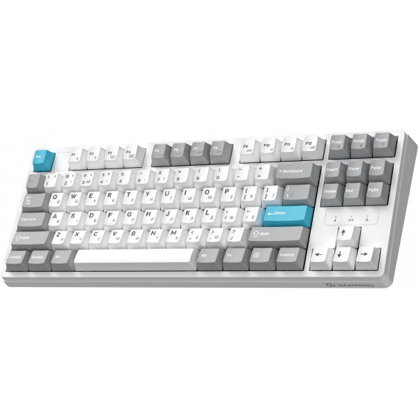 Клавіатура бездротова GamePro Asgard Ragnar Keychron Super Red Switch White (MK285WH)