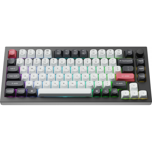 Клавіатура бездротова Keychron Q1 HE Magnetic Switch Black RGB (Q1H-M1-UA)