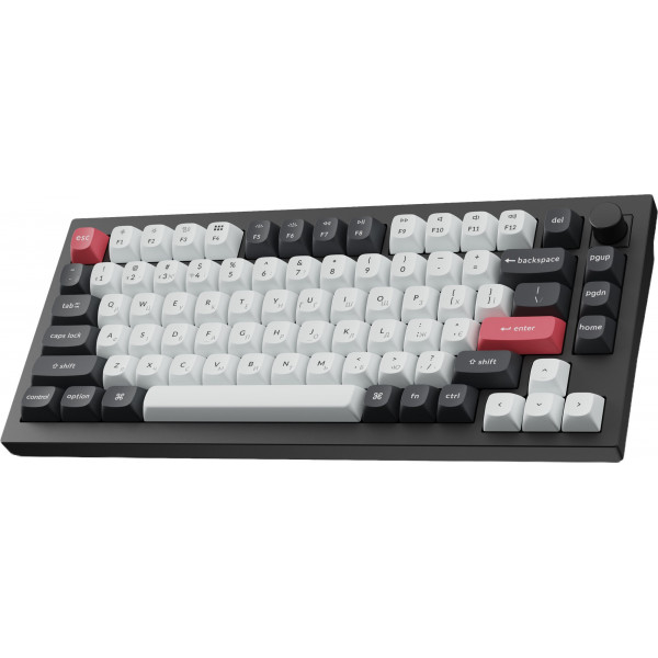 Клавіатура бездротова Keychron Q1 HE Magnetic Switch Black RGB (Q1H-M1-UA)
