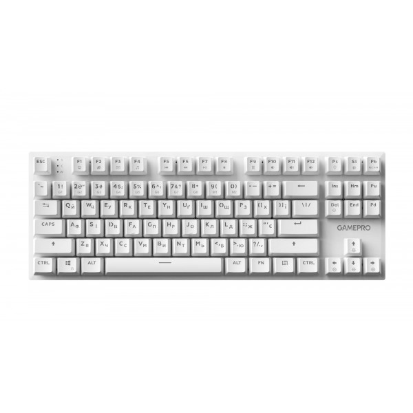 Клавіатура GamePro Genesis Joker MK124W Outemu Red Swithes USB White