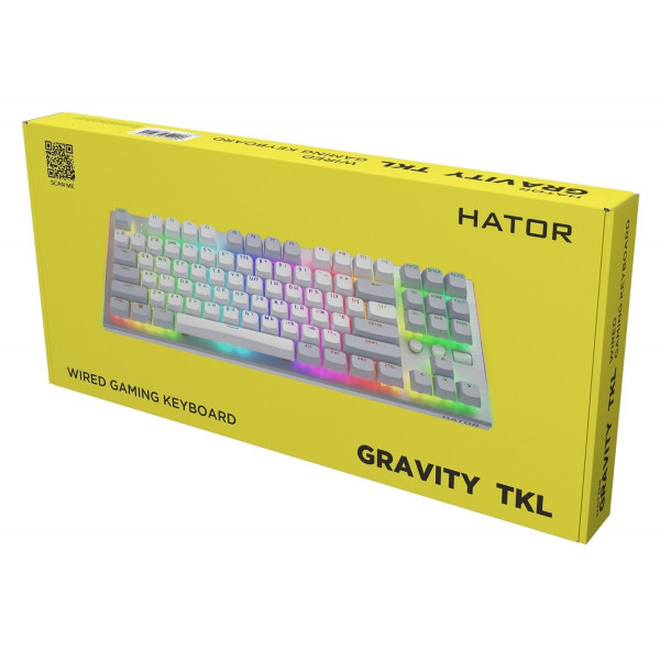 Клавіатура Hator Gravity TKL Orange White (HTK561UA)