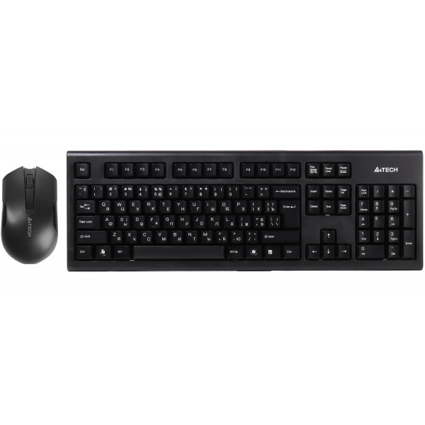 Комплект (клавіатура, миша) бездротовий A4Tech 3000N Black USB