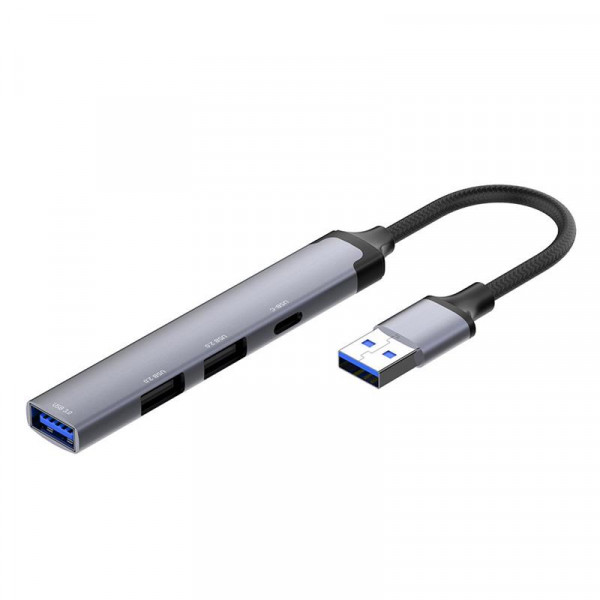 Концентратор СolorWay USB-A 4-в-1 USB2.0х3/USB3.0 (CW-HUB05)