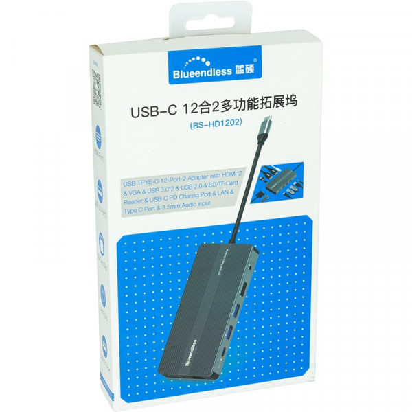 Концентратор USB Type-C Blueendless Space Grey (CA913886)