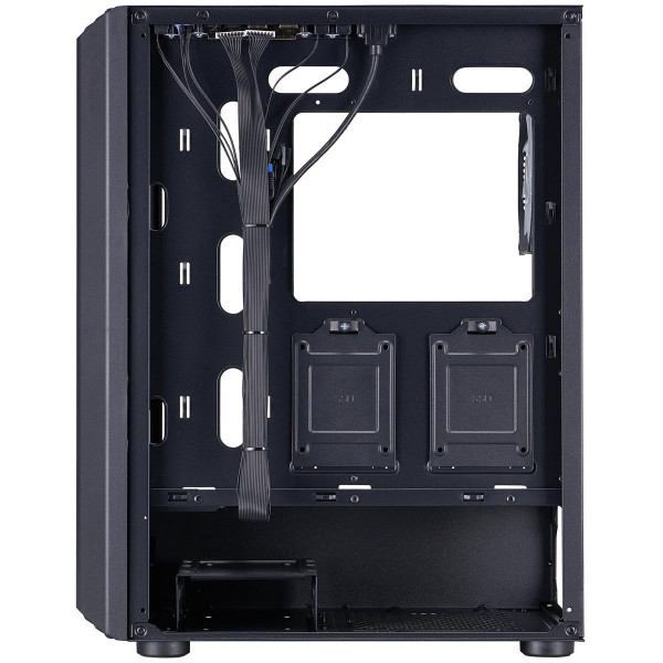 Корпус 1stPlayer H6-BK-4F7 Black без БЖ